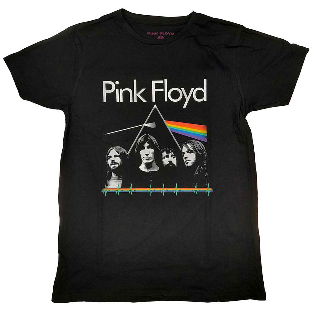 Pink Floyd Dark Side of the Moon Band & Pulse Slim Fit T-shirt Front