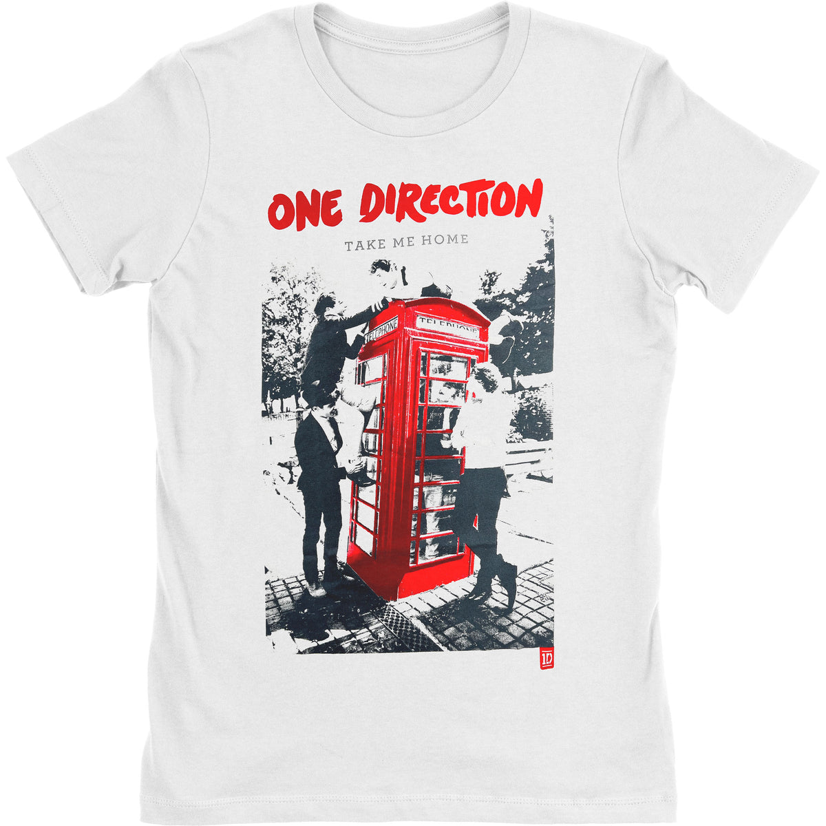 One Direction Take Me Home (Skinny Fit) Ladies T-Shirt Junior Top Front