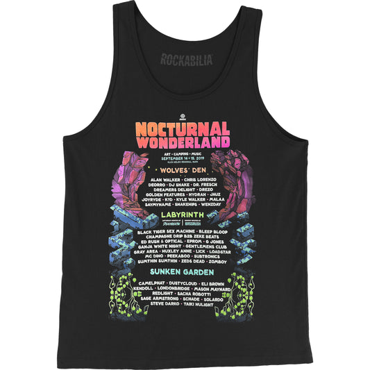 Nocturnal Wonderland Mens Tank Front