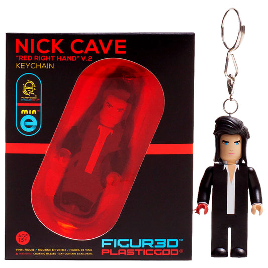 Nick Cave & The Bad Seeds Nick Cave x Plasticgod  3" "Red Right Hand" V.2 Keychain Vinyl Figure Front