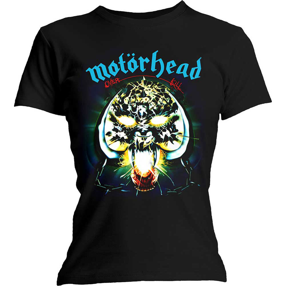 Motorhead Overkill Ladies T-Shirt Junior Top Front