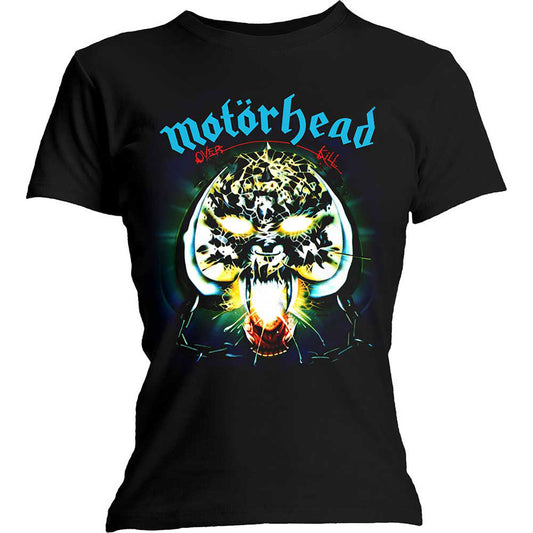 Motorhead Overkill Ladies T-Shirt Junior Top Front