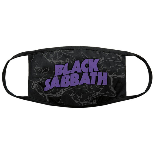 Black Sabbath Distressed Face Mask Front