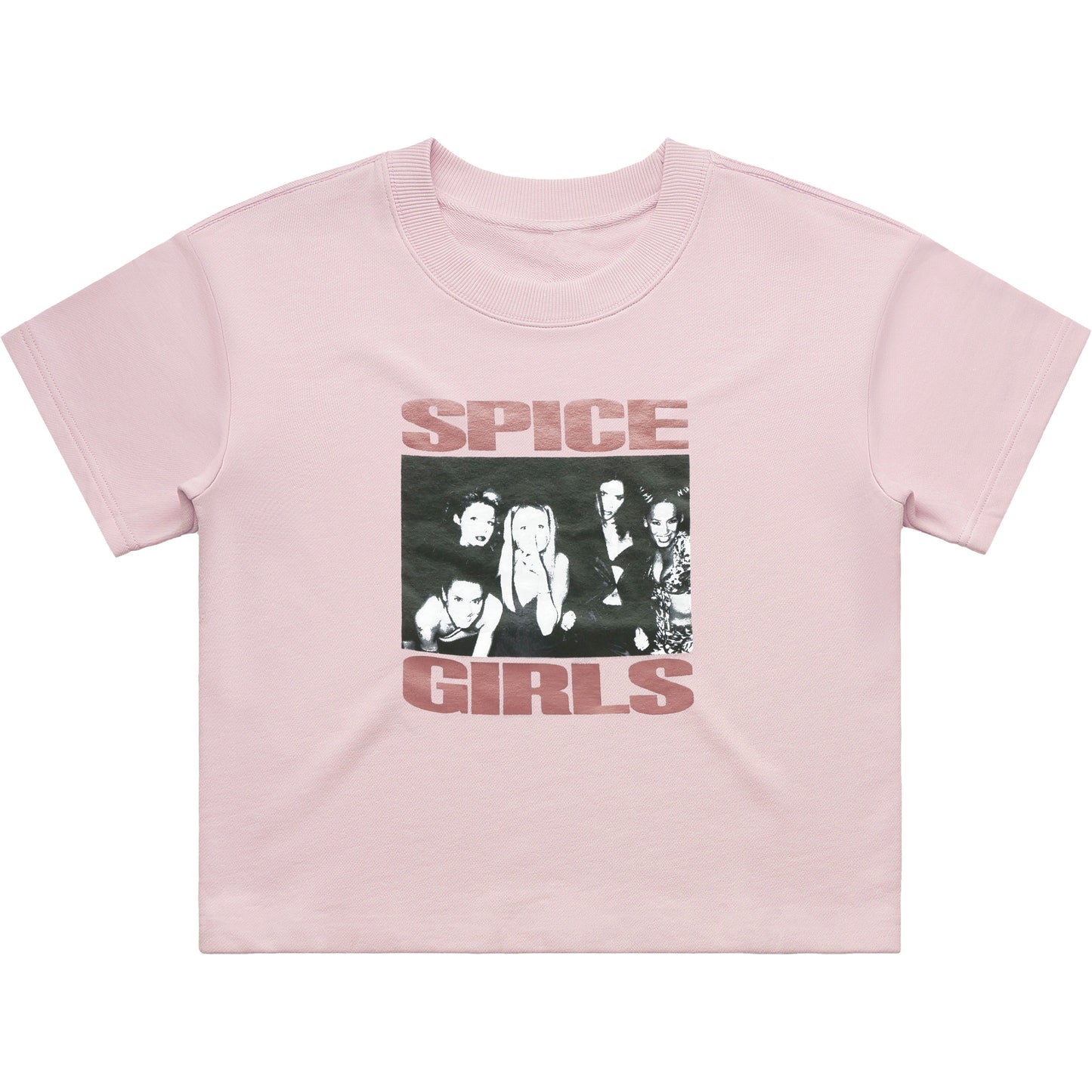 B&W Photo Pink Crop Juniors Tee Junior Top