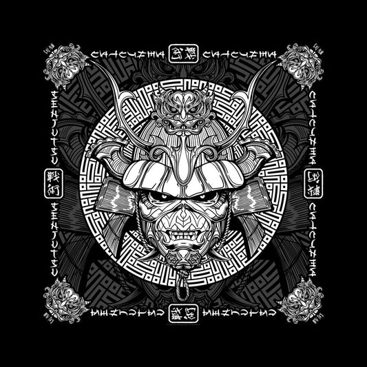 Iron Maiden Senjutsu Samurai Eddie Bandana Front