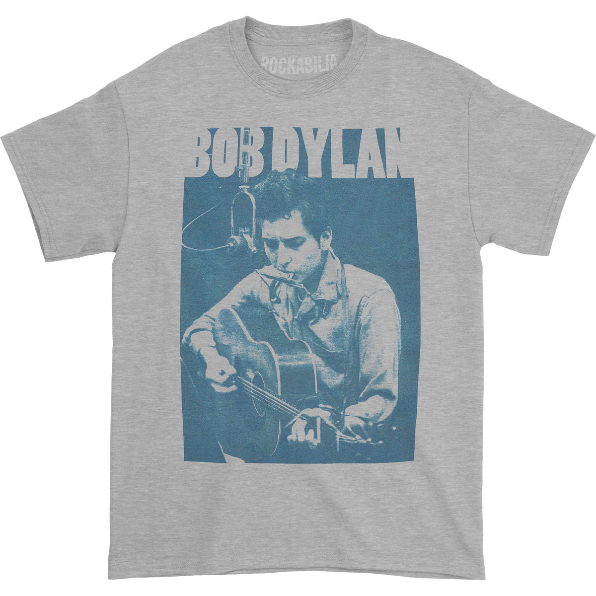 Bob Dylan Harmonica Slim Fit T-shirt Front