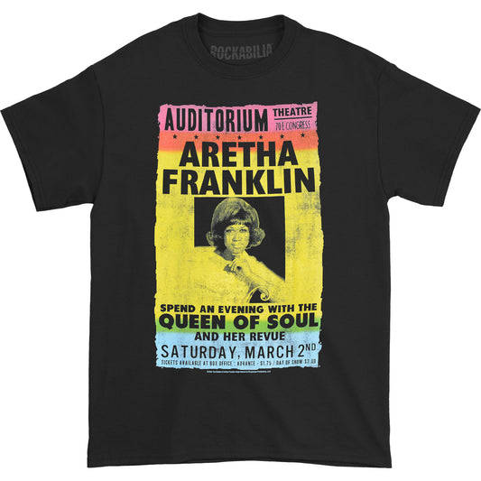 Aretha Franklin Tribute Poster Slim Fit T-shirt Front