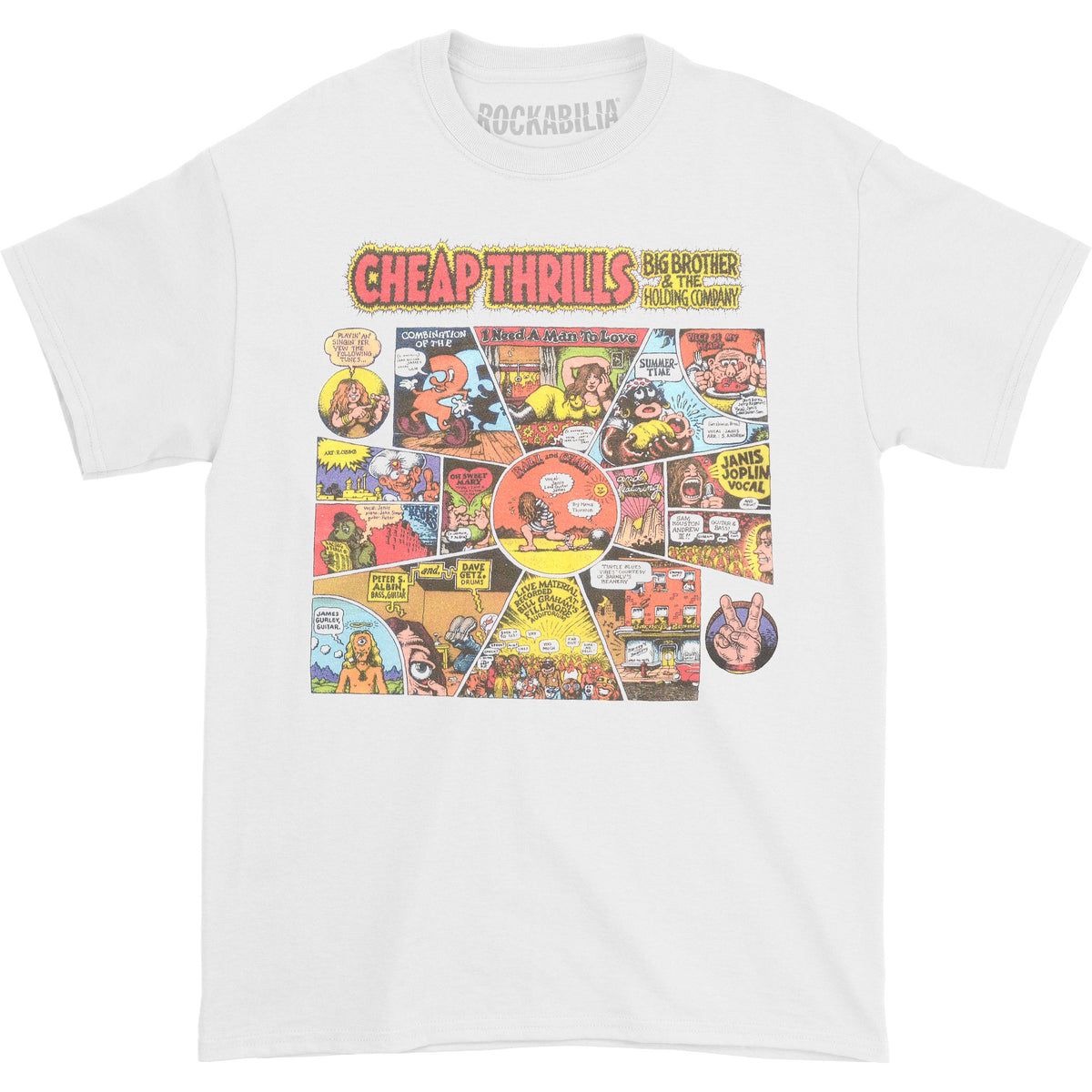 Big Brother And The Holding Company Cheap Thrills Slim Fit T-shirt Front