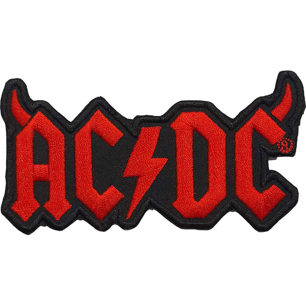 AC/DC Horns Embroidered Patch Front
