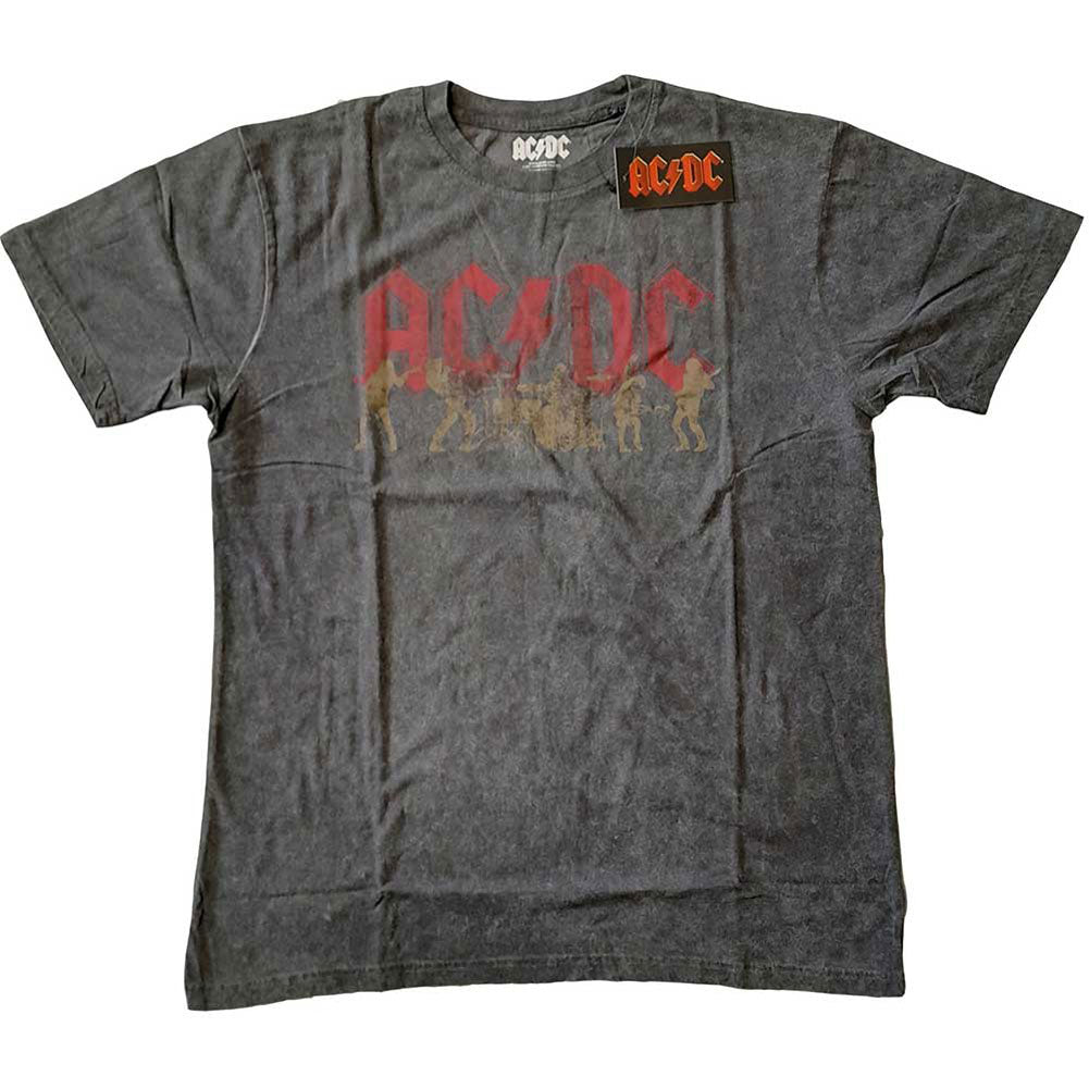AC/DC Vintage Silhouettes (Snow Wash) Vintage T-shirt Front