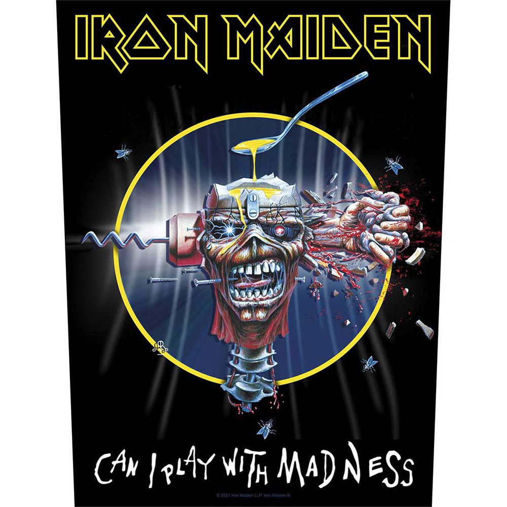 Iron Maiden Can I Play With Madness Back Patch Front