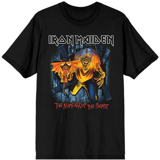 Iron Maiden Number of the Beast Eddie Panel Burst Slim Fit T-shirt Front
