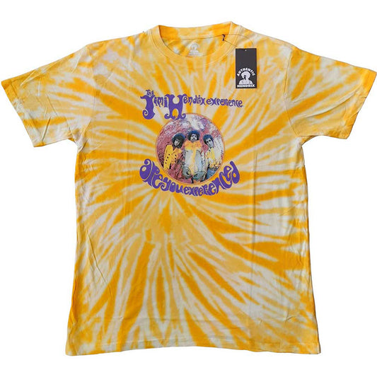 Jimi Hendrix Are You Experienced (Dip-Dye) Tie Dye T-shirt Front