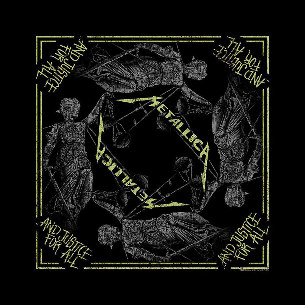 Metallica And Justice For All Bandana Front