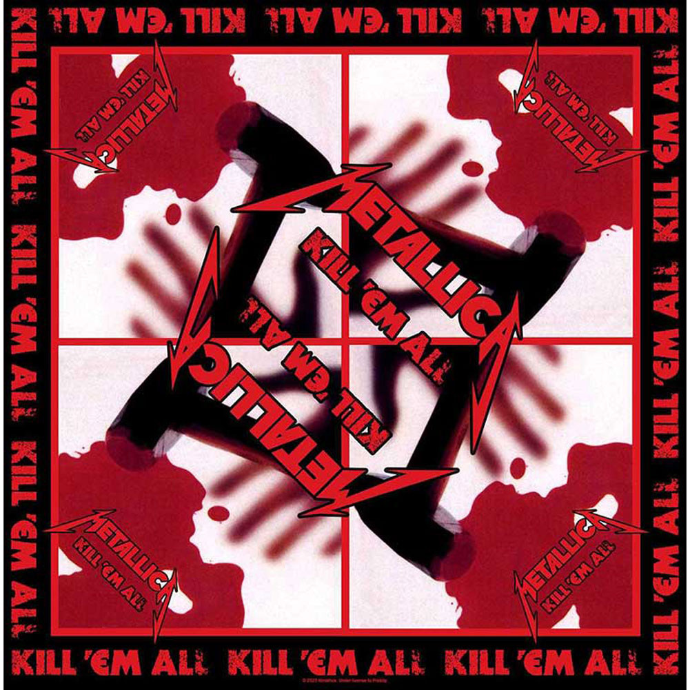 Metallica Kill 'Em All Bandana Front
