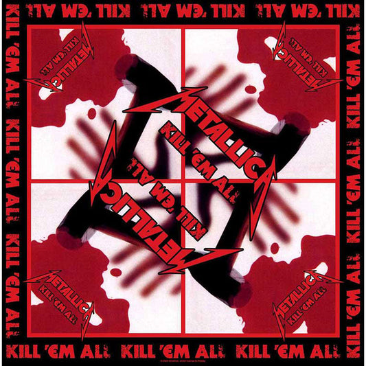 Metallica Kill 'Em All Bandana Front