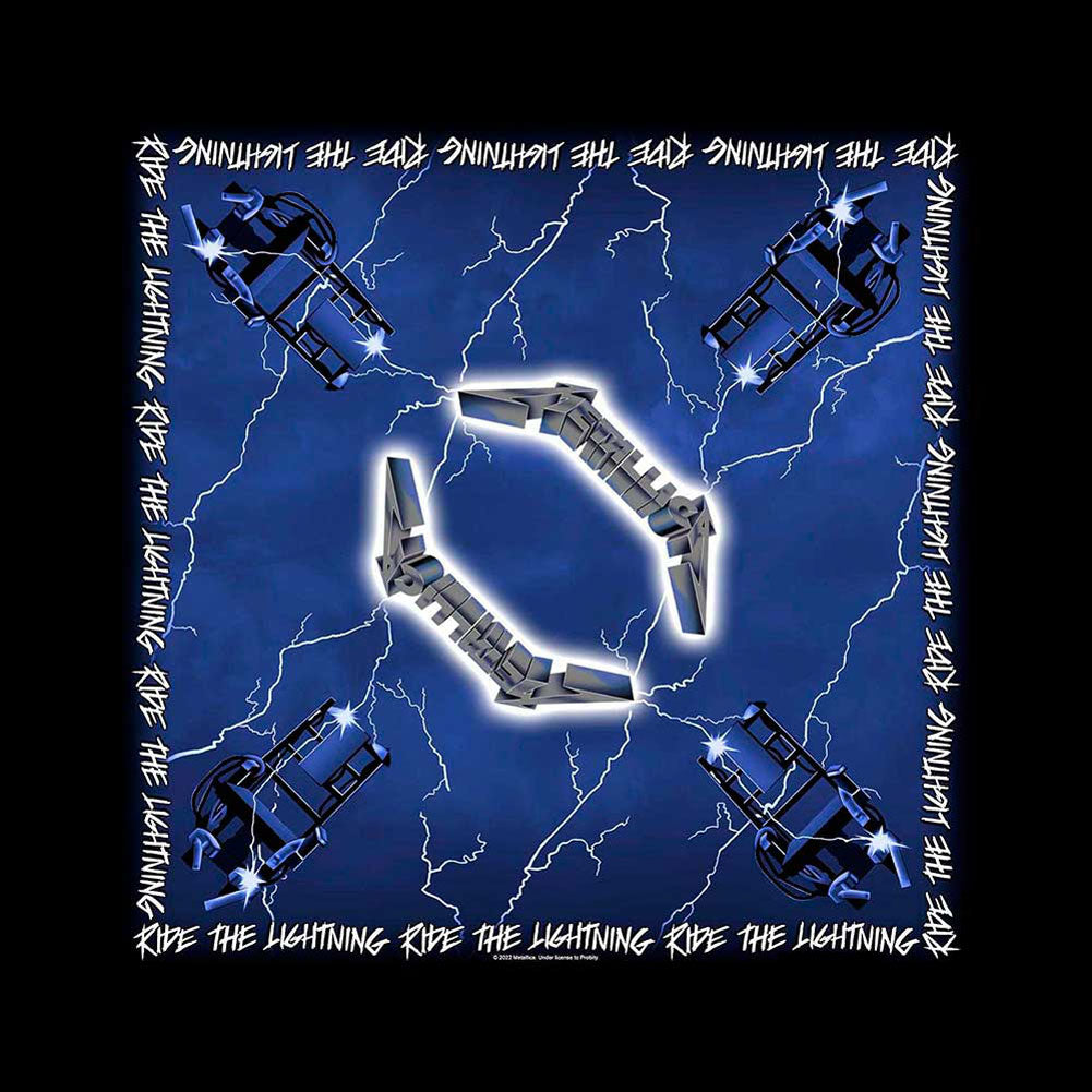 Metallica Ride The Lightning Bandana Front