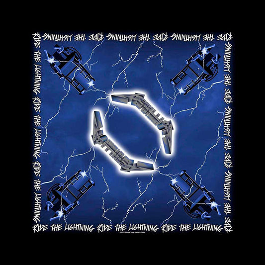 Metallica Ride The Lightning Bandana Front
