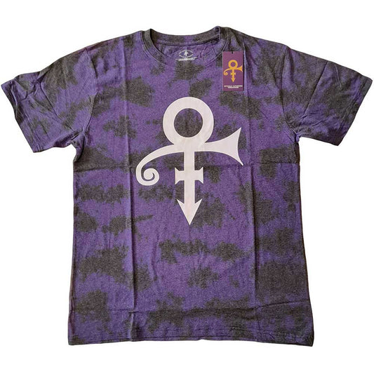Prince White Symbol (Dip-Dye) Tie Dye T-shirt Front