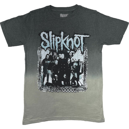 Slipknot Barcode Photo (Back Print & Dip-Dye) Tie Dye T-shirt Front