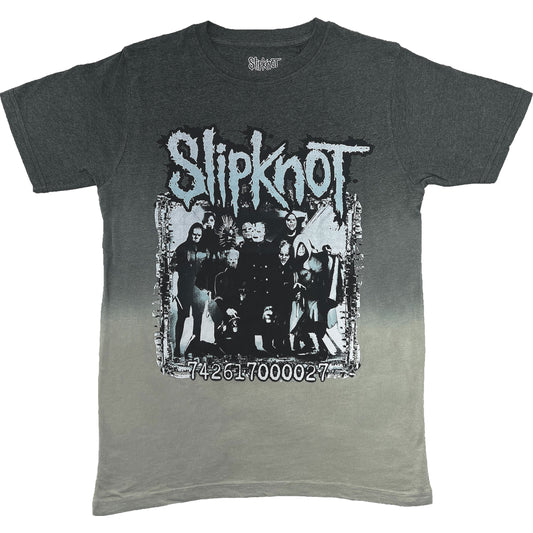 Slipknot Barcode Photo (Back Print & Dip-Dye) Tie Dye T-shirt Front