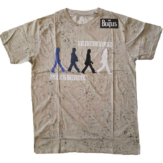 Beatles Abbey Road Colours (Dip-Dye) Tie Dye T-shirt Front