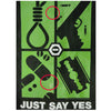 Just Say Yes Vest (Only 1 Left But Has Dime Sized Ink Blemish On Back) Work Shirt