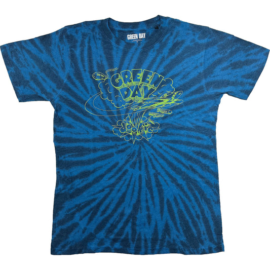Green Day Dookie Line Art (Dip-Dye) Tie Dye T-shirt Front
