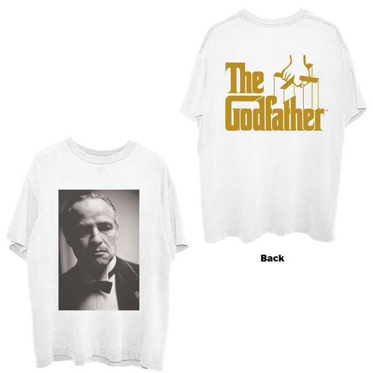 Godfather Brando B&W (Back Print) Slim Fit T-shirt Front