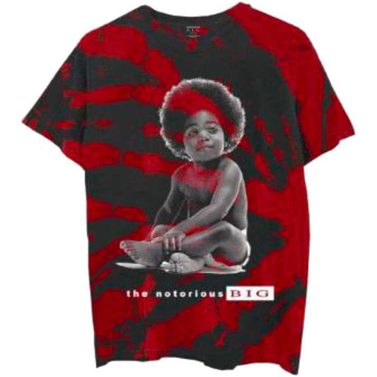 Notorious B.I.G. Baby Biggie (Dip-Dye) Tie Dye T-shirt Front