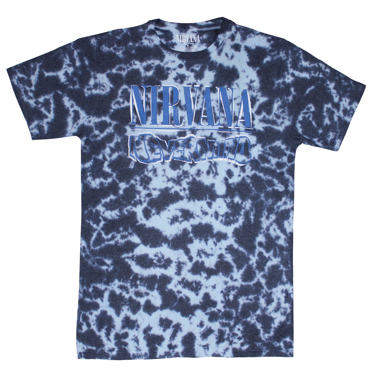 Nevermind Wavy Logo (Dip-Dye) Tie Dye T-shirt
