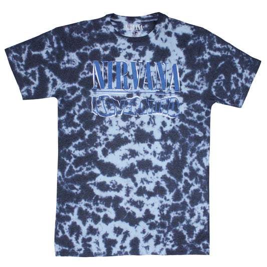 Nevermind Wavy Logo (Dip-Dye) Tie Dye T-shirt