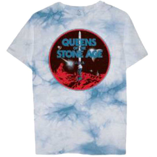 Queens Of The Stone Age Branca Sword (Dip-Dye) Tie Dye T-shirt Front