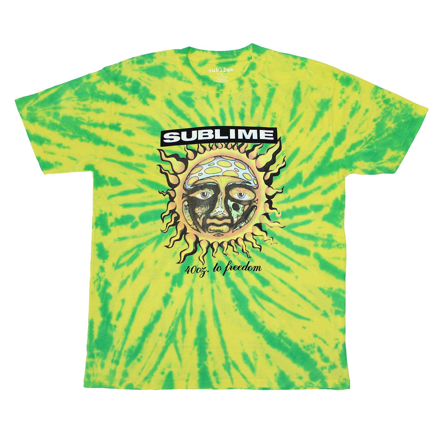 Sublime 40oz To Freedom (Dip-Dye) Tie Dye T-shirt Front