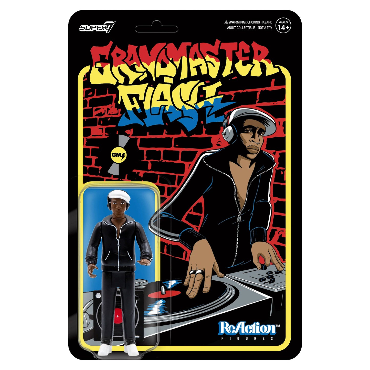 Super7 Grandmaster Flash 3.75" ReAction Figure Action Figure Front