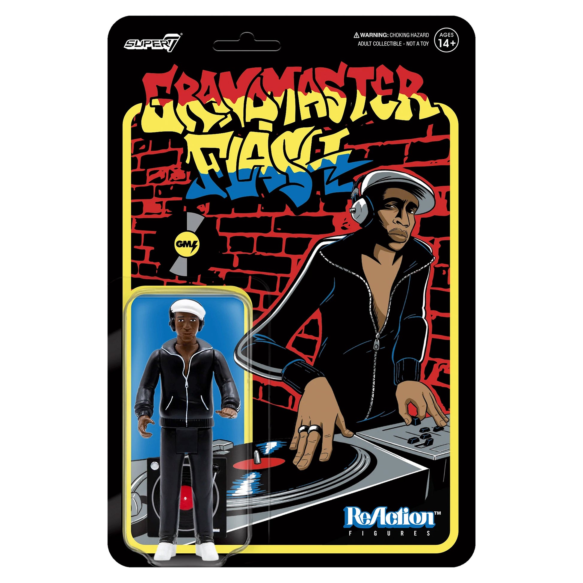 Super7 Grandmaster Flash 3.75" ReAction Figure Action Figure Front