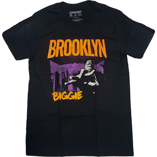 Notorious B.I.G. Brooklyn Orange Slim Fit T-shirt Front