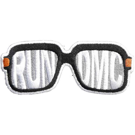 Run DMC Glasses Embroidered Patch Front