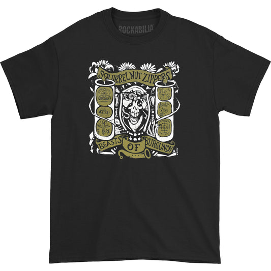 Squirrel Nut Zippers Beasts Of Burgundy Slim Fit T-shirt Front