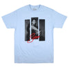 3 Strips Photo on Light Blue Tee T-shirt