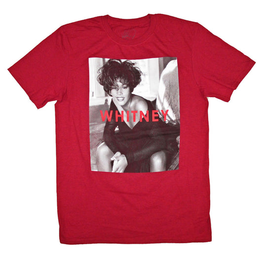 Name on Dark Heather Red Tee T-shirt