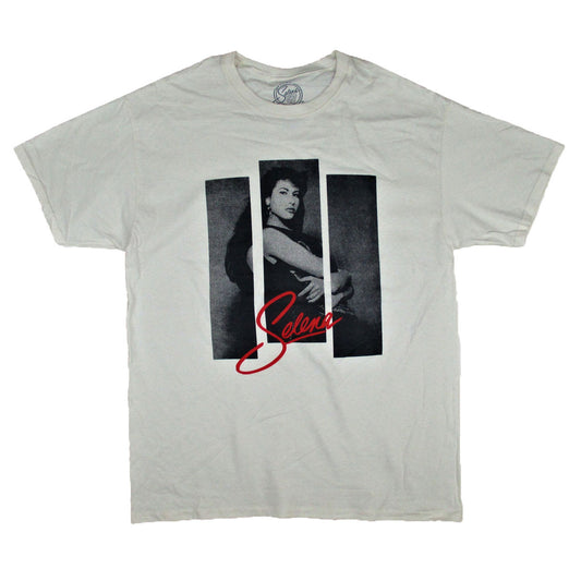 3 Strips Photo on Cream Tee T-shirt