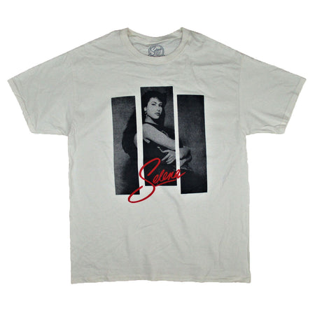 3 Strips Photo on Cream Tee T-shirt