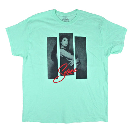 3 Strips Photo on Mint Green Tee T-shirt