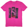 3 Strips Photo On Pink Tee T-shirt