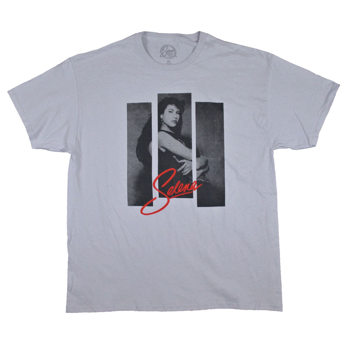 3 Strips Photo on Platinum Gray Tee T-shirt