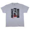 3 Strips Photo on Platinum Gray Tee T-shirt