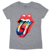 Dyed Tongue on Heather Gray Women'sTee Junior Top