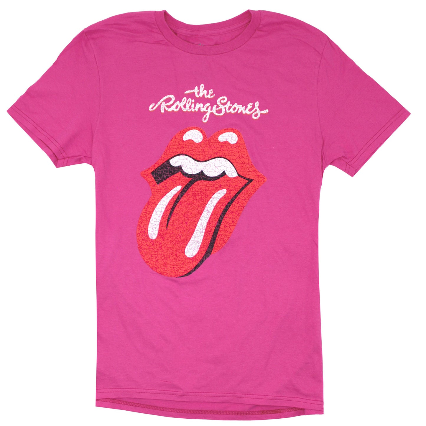 Cracked Logo & Tongue on Hot Pink Tee T-shirt