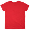 Cracked Logo & Tongue on Red Women's Tee Junior Top